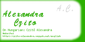 alexandra czito business card